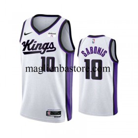 Maglia NBA Sacramento Kings DOMANTAS SABONIS 10 Nike ASSOCIATION EDITION 2023-2024 Bianco Swingman - Uomo